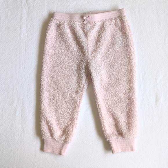 calvin klein pastel pink boucle knit joggers pants 12 months baby girl - Picture 3 of 8